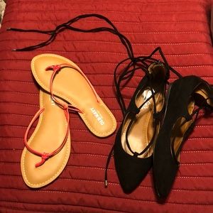 Flats and flip flops bundle